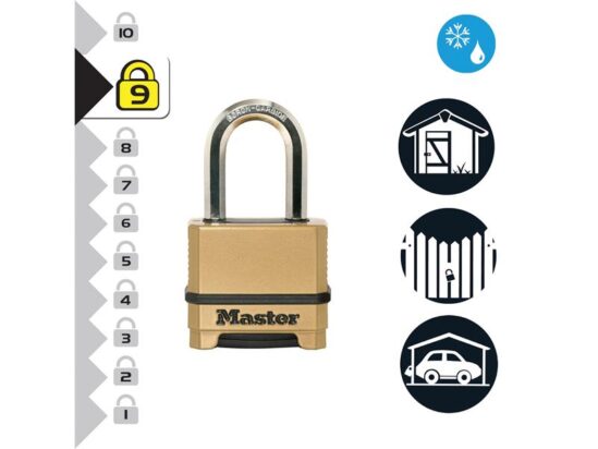 Excell™ 4-Digit Combination 50mm Padlock - 38mm Shackle