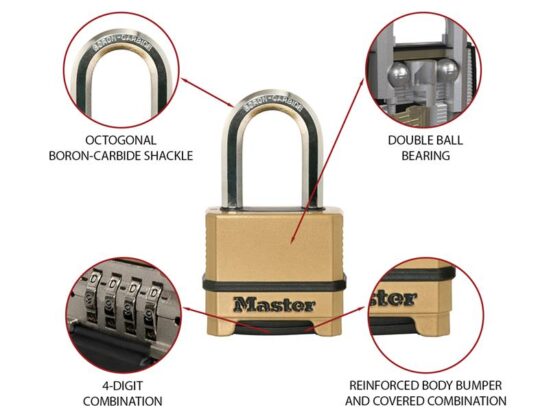 Excell™ 4-Digit Combination 50mm Padlock - 38mm Shackle - Image 2