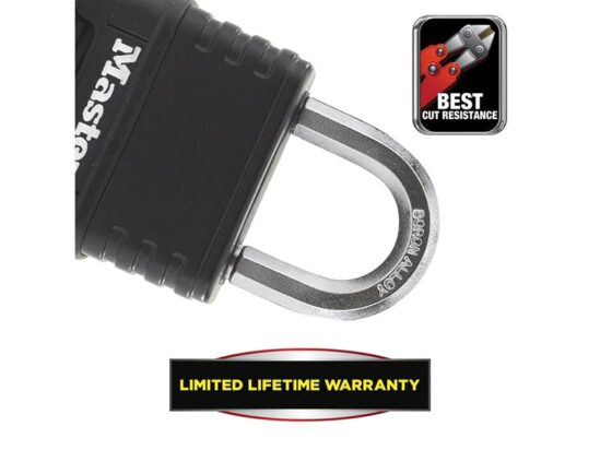 Excell™ 4-Digit Black Finish Combination 50mm Padlock - Image 4