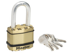 Excell™ Brass Finish 45mm Padlock 4-Pin – 38mm Shackle