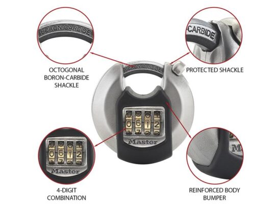 Excell™ Discus 4-Digit Combination 70mm Padlock - Image 2