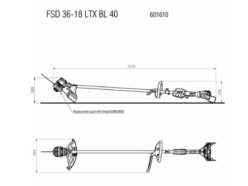 FSD 36-18 LTX BL 40 Loop Handle Line Trimmer 36V Bare Unit