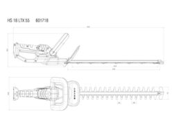 HS 18 LTX 55 Hedge Trimmer 18V Bare Unit