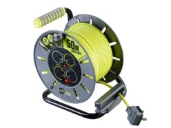 PRO-XT Open Cable Reel 240V 13A 4-Socket 50m