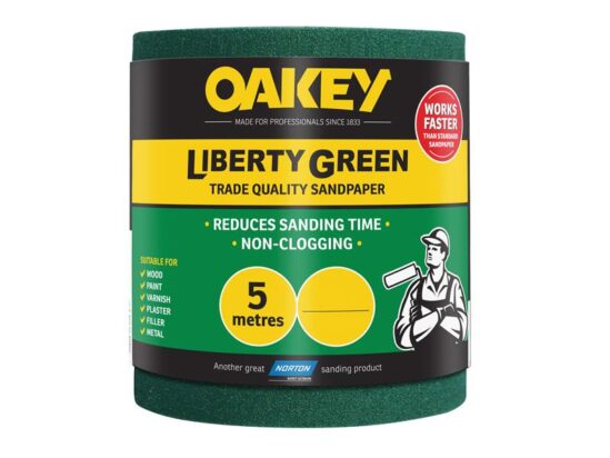 Liberty Green Sanding Roll 115mm x 5m Medium 80G