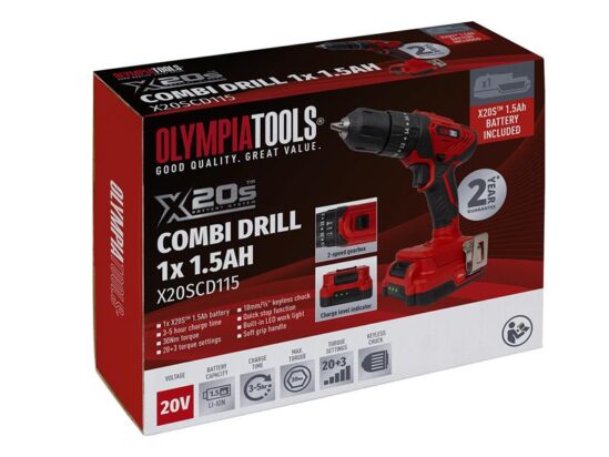 X20S™ Combi Drill 20V 1 x 1.5Ah Li-ion - Image 3