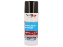 Trade Metal Spray Paint & Primer Gloss Black 400ml