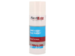 Trade One Coat Spray Tile Paint Gloss White 400ml