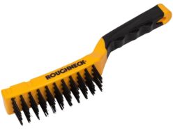 Carbon Steel Wire Brush Soft Grip 300mm (12in) – 4 Row