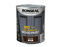 10 Year Weatherproof Wood Paint Dark Oak Gloss 750ml