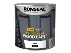 10 Year Weatherproof Wood Paint White Gloss 2.5 litre