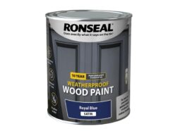 10 Year Weatherproof Wood Paint Royal Blue Satin 750ml