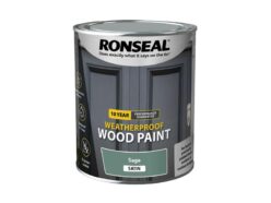 10 Year Weatherproof Wood Paint Sage Satin 750ml