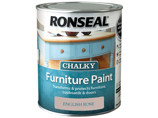 Chalky Furniture Paint English Rose 750ml