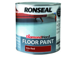 Diamond Hard Floor Paint Satin Tile Red 2.5 litre