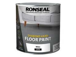 Diamond Hard Floor Paint Satin White 2.5 litre