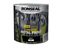 Direct to Metal Paint Black Matt 2.5 litre