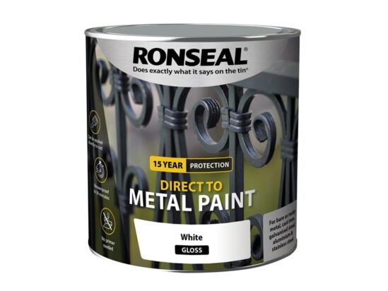 Direct to Metal Paint White Gloss 2.5 litre