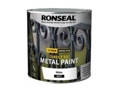 Direct to Metal Paint White Matt 2.5 litre