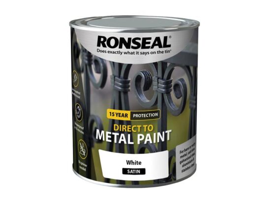 Direct to Metal Paint White Satin 750ml