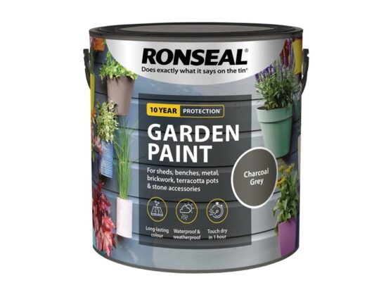 Garden Paint Charcoal Grey 2.5 litre - Image 4