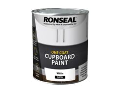 One Coat Cupboard Paint White Satin 750ml