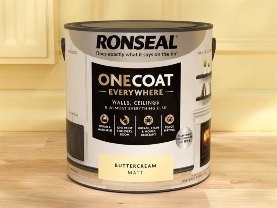 One Coat Everywhere Interior Paint Buttercream Matt 2.5 litre - Image 3