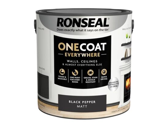 One Coat Everywhere Interior Paint Black Pepper Matt 2.5 litre