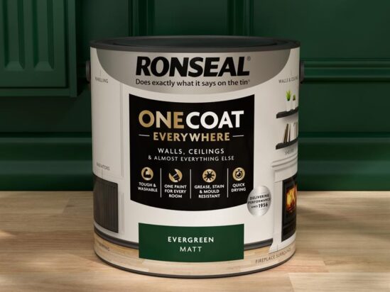 One Coat Everywhere Interior Paint Evergreen Matt 2.5 litre - Image 3