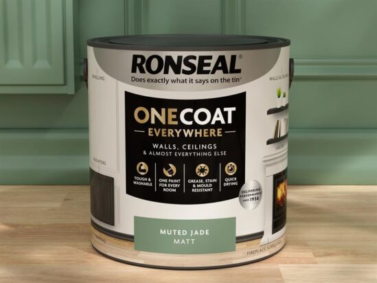 One Coat Everywhere Interior Paint Muted Jade Matt 2.5 litre - Image 3