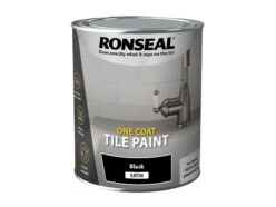 One Coat Tile Paint Black Satin 750ml