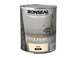 One Coat Tile Paint Ivory Satin 750ml