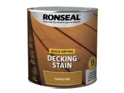 Quick Drying Decking Stain Country Oak 2.5 litre