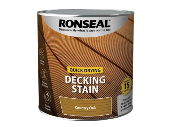 Quick Drying Decking Stain Country Oak 2.5 litre