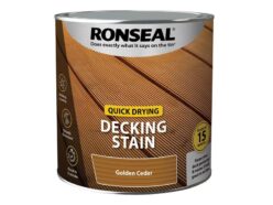 Quick Drying Decking Stain Golden Cedar 2.5 litre