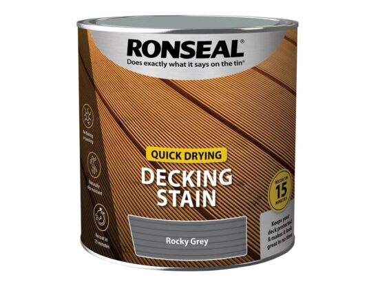 Quick Drying Decking Stain Rocky Grey 2.5 litre