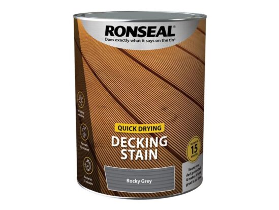 Quick Drying Decking Stain Rocky Grey 5 litre