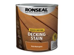 Quick Drying Decking Stain Rich Mahogany 2.5 litre