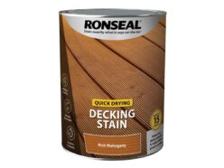 Quick Drying Decking Stain Rich Mahogany 5 litre