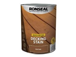 Quick Drying Decking Stain Rich Teak 5 litre