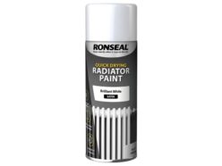 One Coat Radiator Spray Paint Satin White 400ml