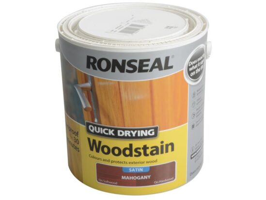 Quick Drying Woodstain Satin Mahogany 2.5 litre