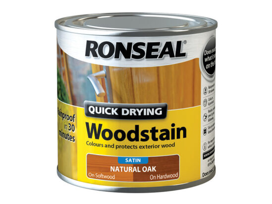 Quick Drying Woodstain Satin Natural Oak 250ml