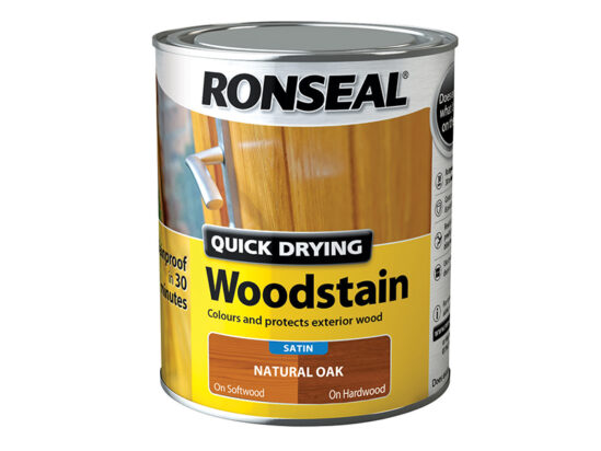 Quick Drying Woodstain Satin Natural Oak 750ml