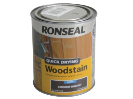 Quick Drying Woodstain Satin Smoked Walnut 750ml