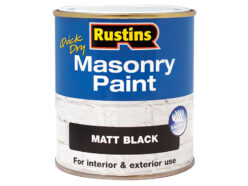 Quick Dry Masonry Paint Matt Black 500ml