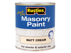 Quick Dry Masonry Paint Matt Cream 500ml