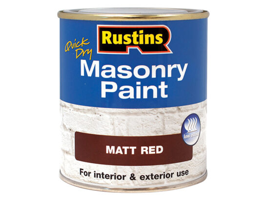 Quick Dry Masonry Paint Matt Red 500ml