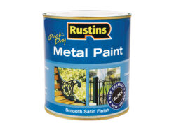 Quick Dry Metal Paint Smooth Satin Black 250ml