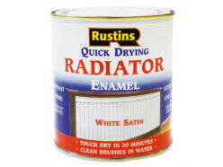 Quick Dry Radiator Enamel Paint Satin White 250ml